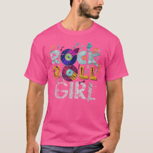Rock And Roll Girl Rocker Funny Rock Music Lover  T-Shirt