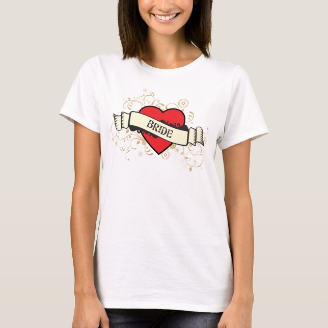 Rock and Roll Grungy Heart T-Shirt (Front)