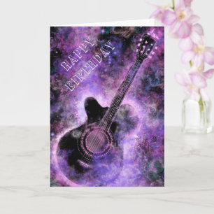 Rock and Roll Guitar Birthday Card