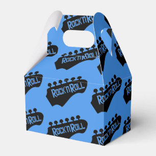 Rock and Roll Guitar Pattern Favour Box
