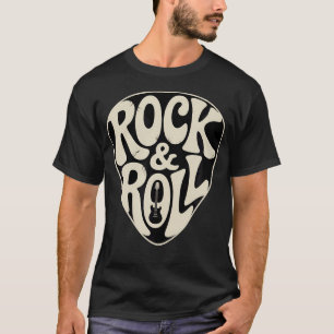 Rock And Roll Guitar Pick Funny Cute Guitarist T-Shirt