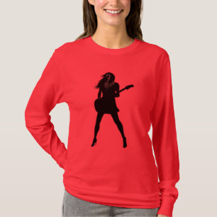 Rock and Roll Guitarist Woman T-Shirt