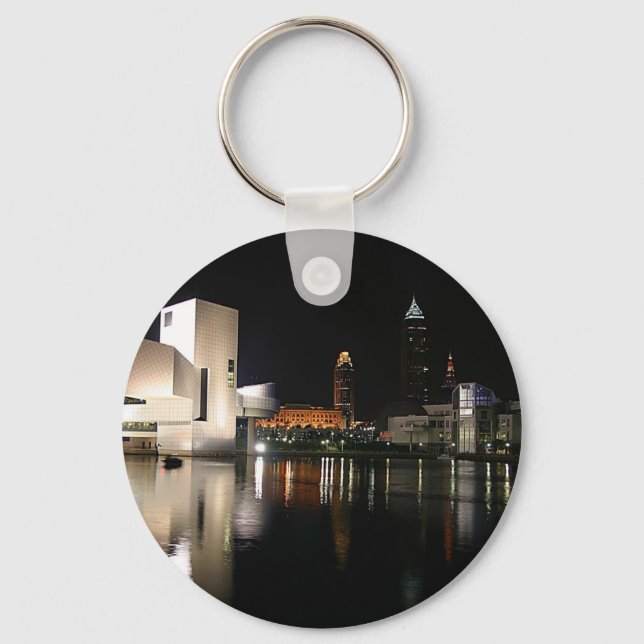 Rock and Roll Hall of Fame Cleveland Ohio Key Ring (Front)