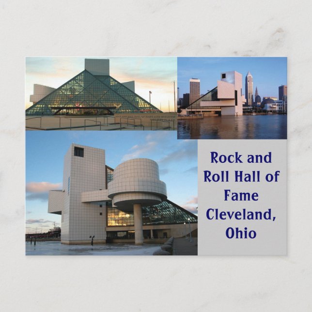 Rock and Roll Hall of Fame Cleveland, Ohio Postcard (Front)