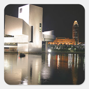 Rock and Roll Hall of Fame & Museum, Cleveland OH Square Sticker