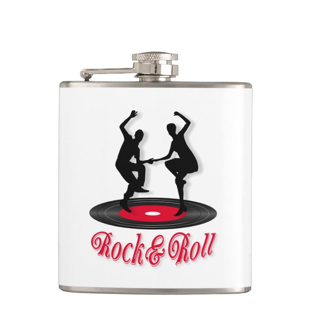 Rock and roll hip flask (Front)