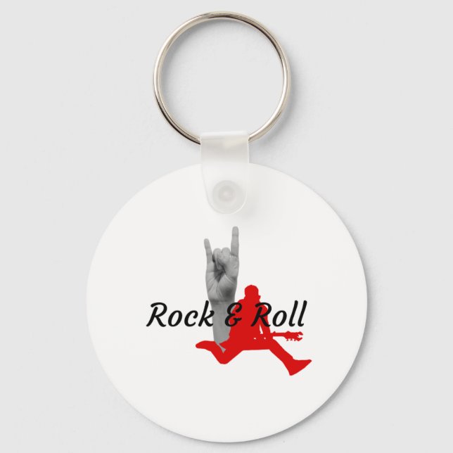 Rock And Roll Key Ring (Front)