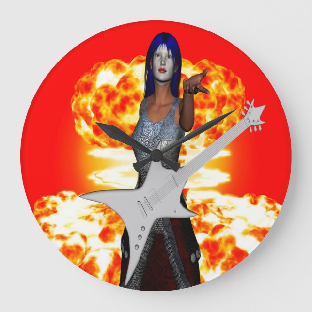 Rock and Roll Large Clock (Front)