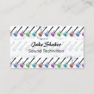 Rock and Roll Music Business Cards
