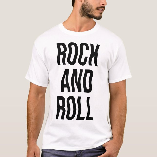 rock and roll music design T-Shirt (Front)