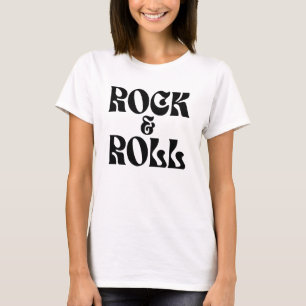 Rock and Roll music logo design T-Shirt