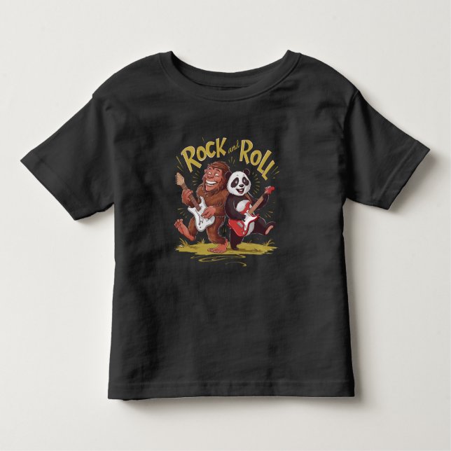 Rock And Roll  Musical Pandemonium Toddler T-Shirt (Front)
