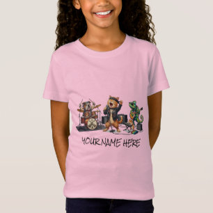 Rock and Roll Pets Band - Funny Animals Concert T-Shirt