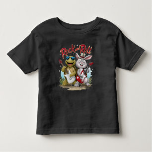 Rock And Roll Rabbit and Tortoise Jam Session Toddler T-Shirt