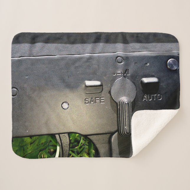 ROCK and ROLL Sherpa Blanket (Front (Horizontal))