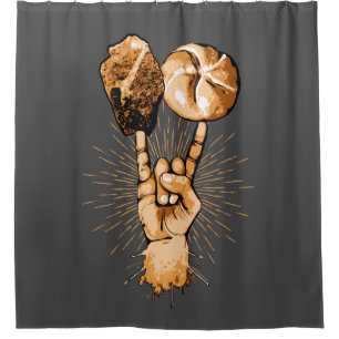 Rock and Roll Shower Curtain