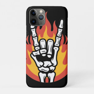 Rock and Roll Skeleton Hand: Classic Rock On Sign Case-Mate iPhone Case