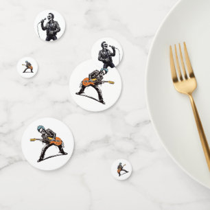 Rock and Roll Skeletons Birthday Party Confetti
