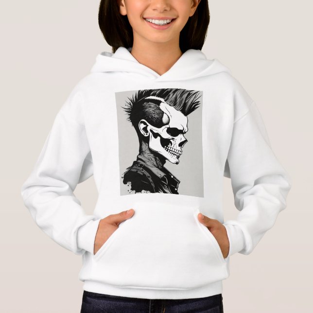 Rock and Roll Skull and Crossbones Band Logo T-Shi (Front)