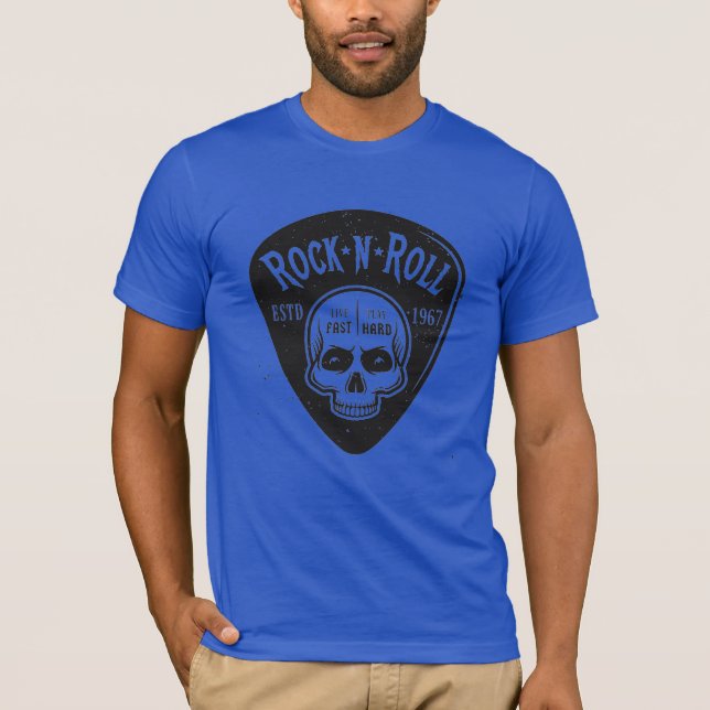 Rock and Roll Skull T-Shirt (Front)