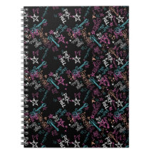 Rock and Roll Spiral Photo Notebook