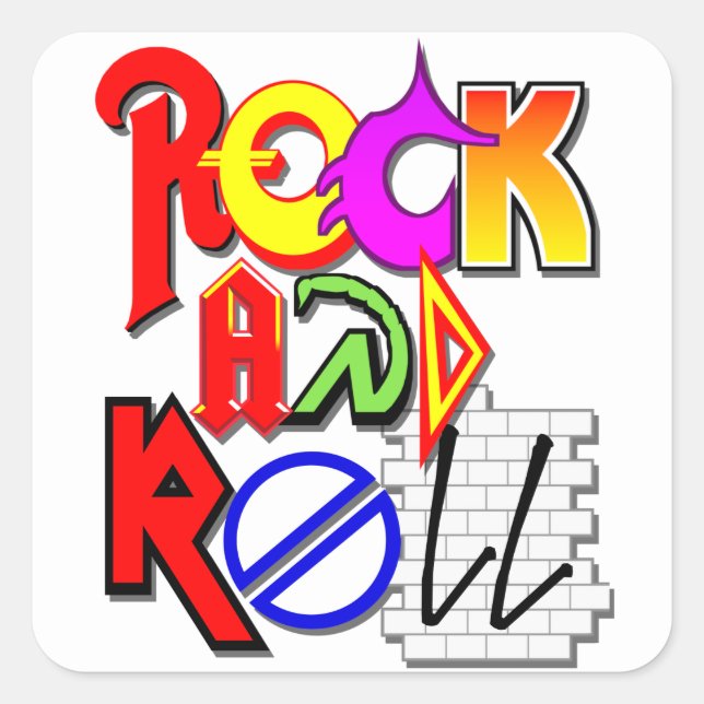 Rock and Roll Sticker (Front)
