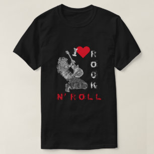Rock and Roll T-Shirt Rock Music Guitar Player