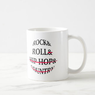 Rock and Roll Text Coffee Mug