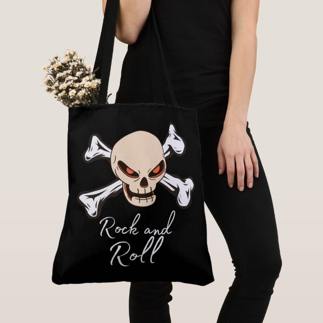 Rock and Roll Tote Bag (Close Up)