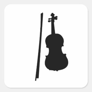 Rock and Roll Voilin Square Sticker