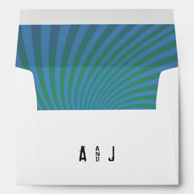 Rock and Roll Wedding Envelope (Back (Bottom))