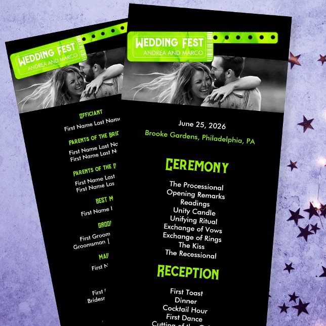 Rock and Roll Wedding Festival Wedding Program (Rock and Roll Wedding Festival Wedding Program)