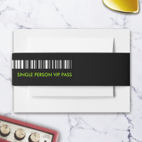 Rock and Roll Wedding Ticket Concert Boarding Pass