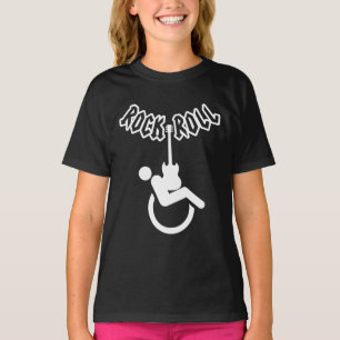 Rock and Roll Wheelchair Logo - Kids' T-Shirt