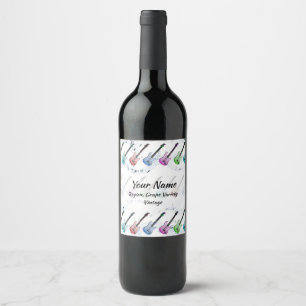 Rock and Roll Wine Label