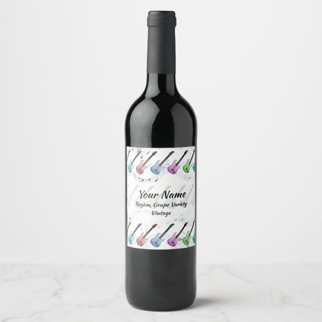 Rock and Roll Wine Wine Label (Front)