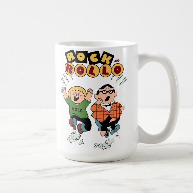 Rock and Rollo Coffee Mug (15 oz. size) (Right)