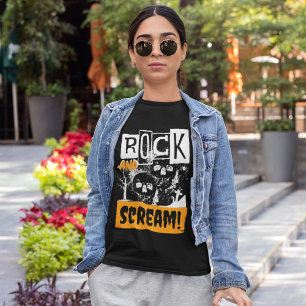 Rock and scream funny halloween  T-Shirt