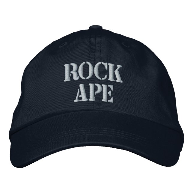 ROCK APE Embroidered Baseball cap (Front)