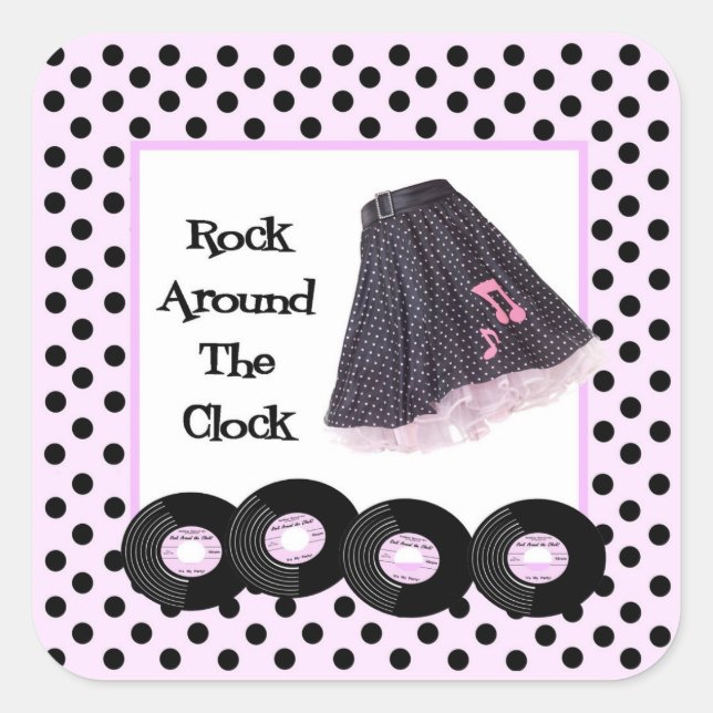 Rock Around the Clock Sticker (Front)
