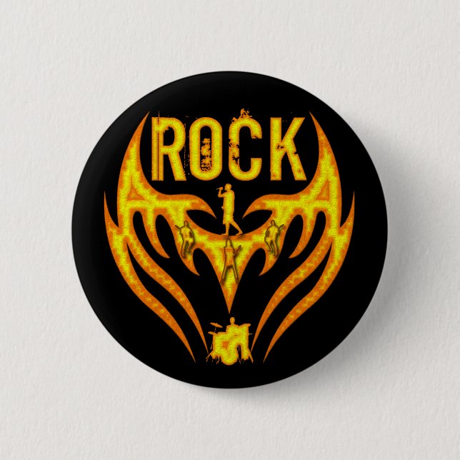 ROCK BAND 6 CM ROUND BADGE (Front)