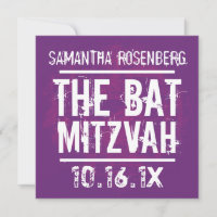 Rock Band Bat Mitzvah in Purple