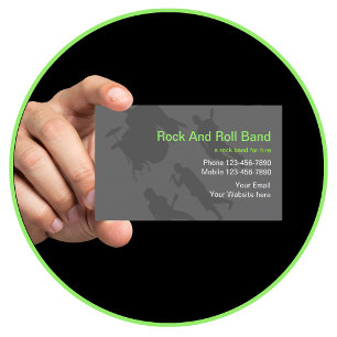 Rock Band Business Cards