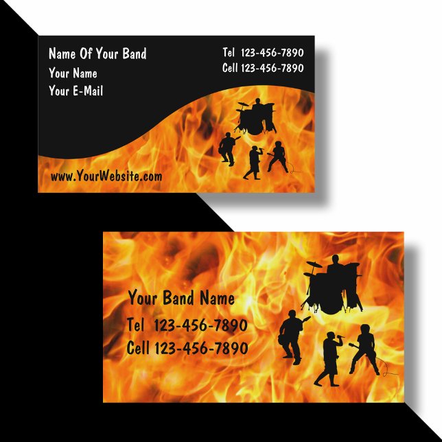 Rock Band Business Cards (Creator Uploaded)
