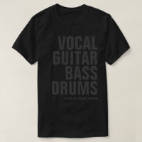 Rock Band Formation Black T-Shirt