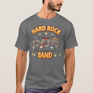 Rock Band Funny Rocker Stones Geology Music Pun  T-Shirt