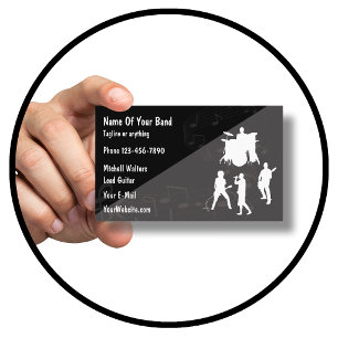 Rock Band Theme Business Card
