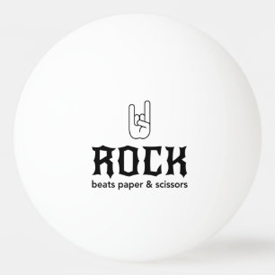 Rock...Beats Paper & Scissors Ping Pong Ball