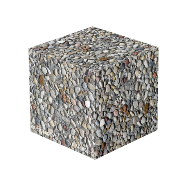 ROCK BLOCK -Art Cube (Front Angled)