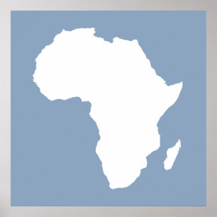 Rock Blue Audacious Africa Poster